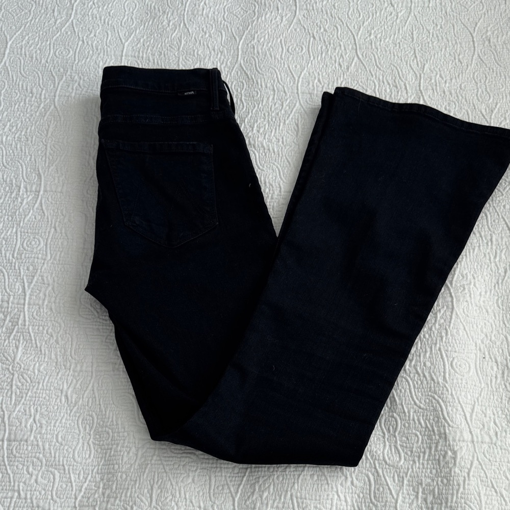 MOTHER denim The Weekender Black Women's Jeans